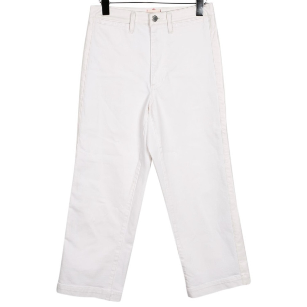 Alice + Olivia White Wide-Leg Pants